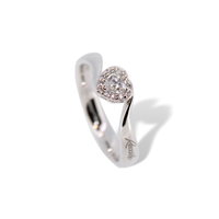 Anello solitario forma di cuore Recarlo R67SC002/023-15 in oro 18k e diamanti naturali Donna  - R67SC002/023-15